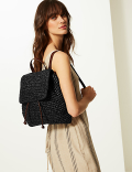 Straw Backpack Bag