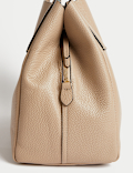 Leather Plain Tote Bag