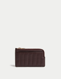 Leather Zip Around Purse