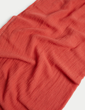 Linen Blend Textured Scarf
