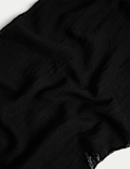 Linen Blend Textured Scarf