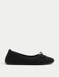 Faux Fur Lined Ballerina Slippers