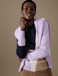 Pure Cashmere Colour Block Relaxed Jumper