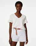 Pure Cotton Broderie Top