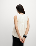 Pure Cotton Pintuck Cami Top