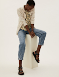 Animal Print Crew Neck Relaxed T-Shirt
