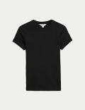 Cotton Rich Ribbed Slim Fit T-Shirt