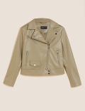 Faux Leather Biker Jacket