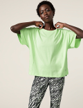 Pure Cotton Scoop Neck Oversized T-Shirt