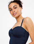 Tummy Control Padded Bandeau Tankini Top