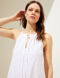 Pure Cotton Cutwork Midaxi Beach Dress
