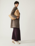 Jersey Cord Wide Leg Ankle Grazer Trousers