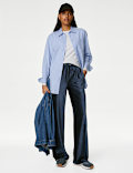 Velour Wide Leg Joggers
