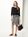 Animal Print A-Line Mini Skirt