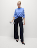 Woven Wide Leg Trousers