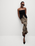 Sequin Midaxi Slip Skirt