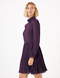 Chiffon Pleated Waisted Mini Dress