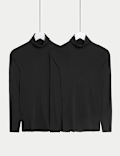 2pk Heatgen™ Thermal Polo Neck Tops