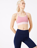 Medium Impact Strappy Back Padded Sports Bra