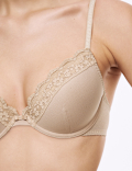 Lace Padded Plunge Wired Bra