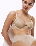 Lace Trim Padded Full Cup Bra