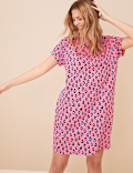 Pure Cotton Leopard Short Nightdress