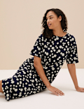 IBO Cotton Daisy AOP Long Nightdress