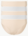 5pk Cotton Modal High Leg Knickers
