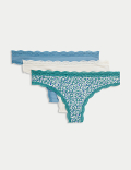 3pk Cotton Rich Thongs