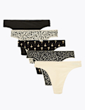 5pk Cotton Lycra® Thongs