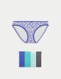 5pk Cotton Lycra™ Bikini Knickers