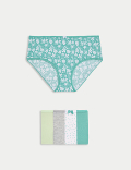 5pk Cotton Lycra™ High Rise Shorts