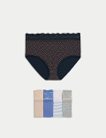 5pk Cotton Rich Printed Full Briefs