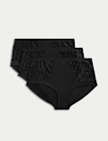 3pk Amelia Lace High Rise Shorts
