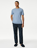 Cotton Rich Printed Pyjama Set