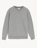 Cotton Supersoft Waffle Lounge Sweatshirt