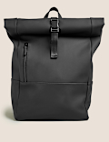 Rubberised Rolltop Backpack