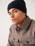 Wool Blend Beanie Hat