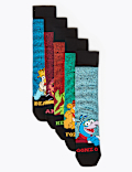 5 Pack Cotton Rich Muppets™ Socks