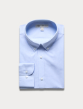 Regular Easy Iron Cotton Blend Striped Shirt