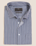 Regular Fit Pure Cotton Striped Short Sleeve Shirt
