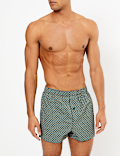 3 Pack Cotton Peacock Print Boxers