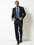 Navy Regular Fit Jacket
