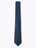 Slim Woven Shamrock Tie