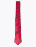 Car Print Pure Silk Tie