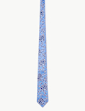 Pure Silk Rose Floral Tie