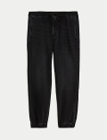 Regular Fit Jersey Cuffed Jogger Jeans