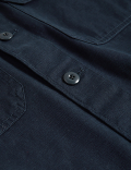 Pure Cotton Utility Overshirt