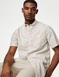 Easy Iron Pure Cotton Print Oxford Shirt