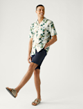 Pure Cotton Hawaiian Cuban Collar Shirt